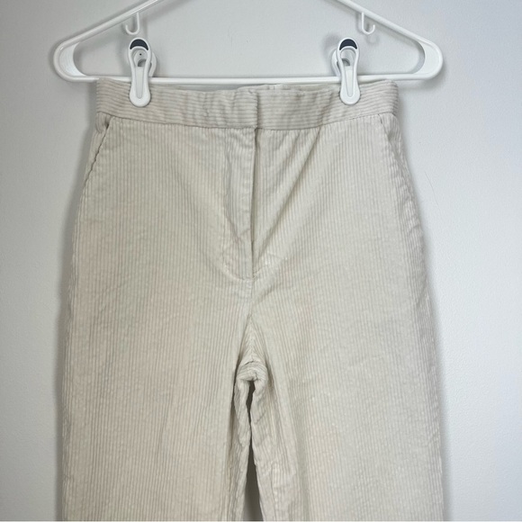 H&M Beige Cream Corduroy Flare Pants Size 4 - Picture 2 of 11